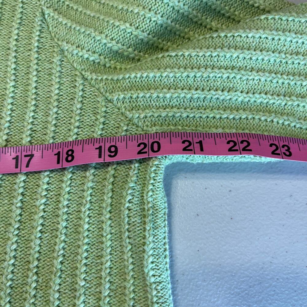 J Jill Green Cotton Cowl Neck Long Sleeve Oversize Pullover Tunic Sweater M - Picture 9 of 10